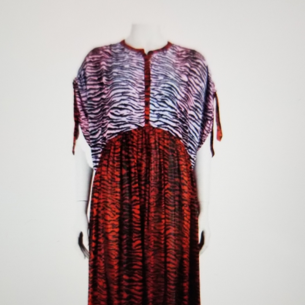 Kenzo X H&M Silk Mid-Length Dress